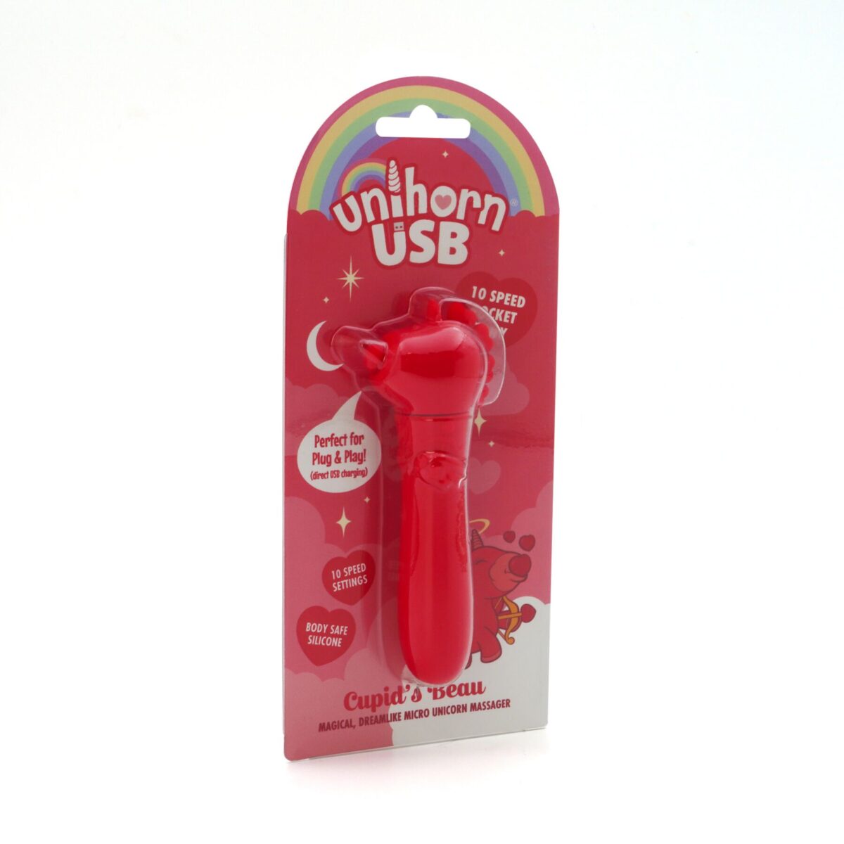 Вібратор-єдиноріжка Unihorn USB Bullet - Cupid's Beau, віброкуля, USB-зарядка - Зображення 4