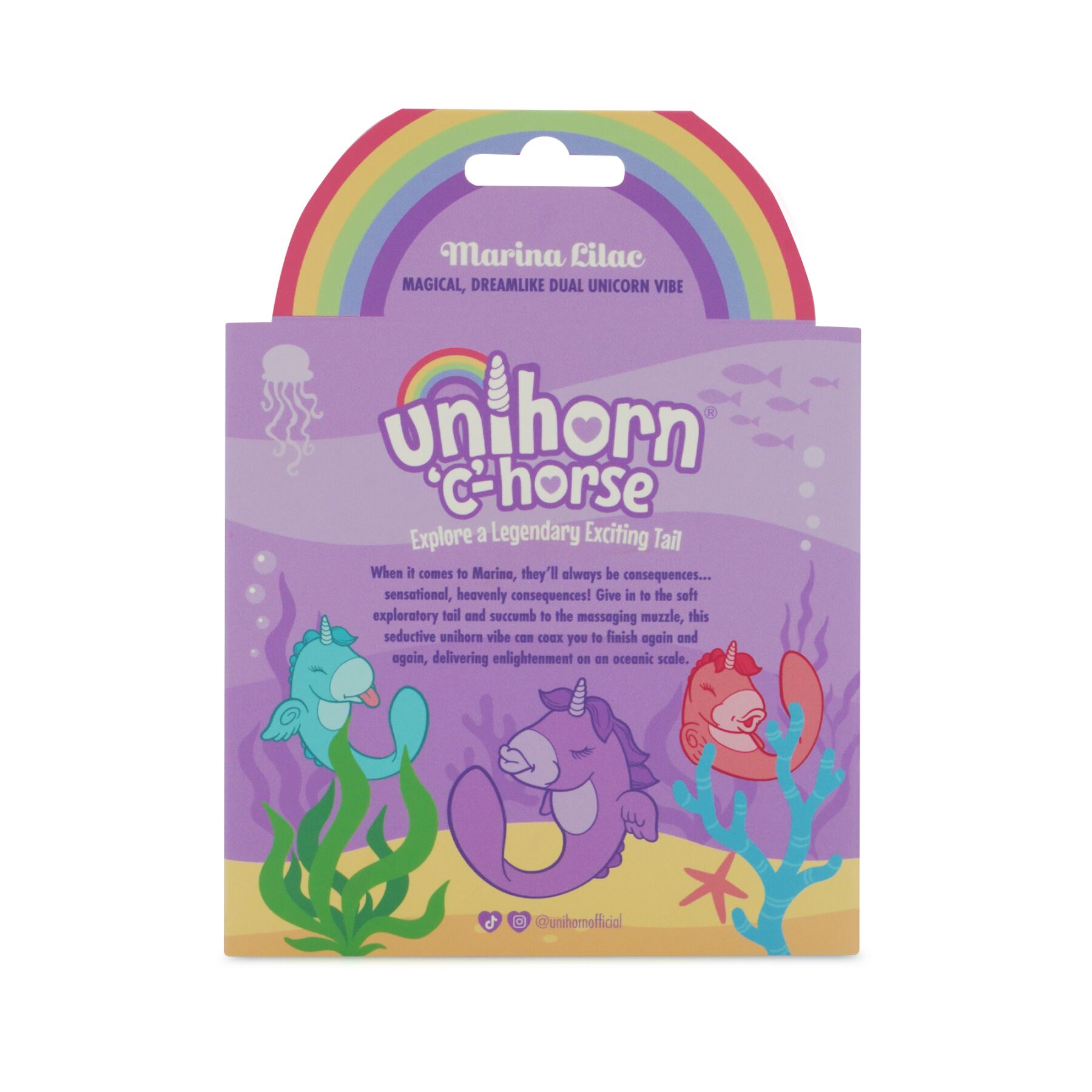 sx2863-54910556510934 Вібратор-єдиноріжка Unihorn - C Horse - Marina Lilac, вагінально-кліторальна стимуляція - Зображення 8