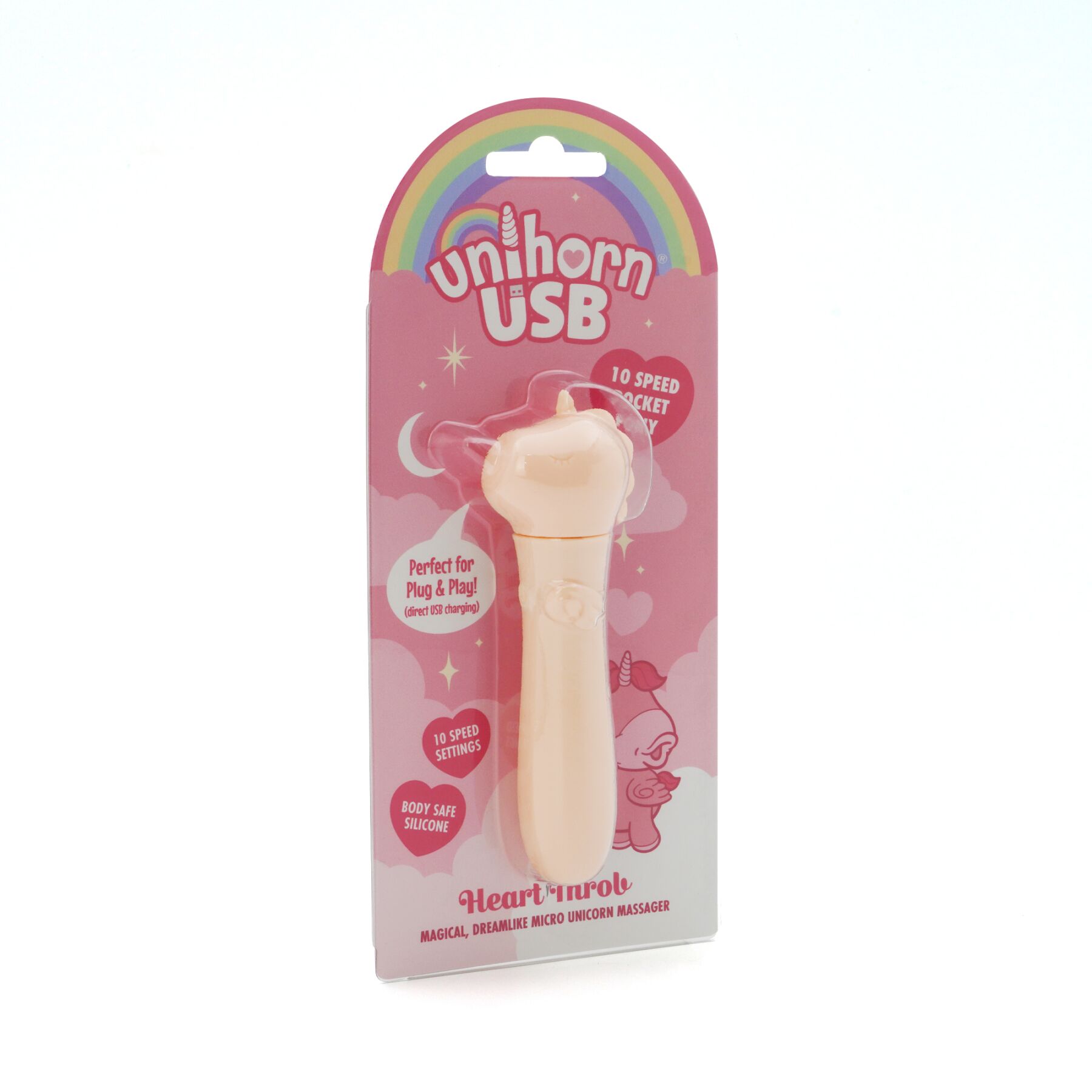 sx2866-57852738963972 Вібратор-єдиноріжка Unihorn USB Bullet - Heart Throb, віброкуля, USB-зарядка - Зображення 4