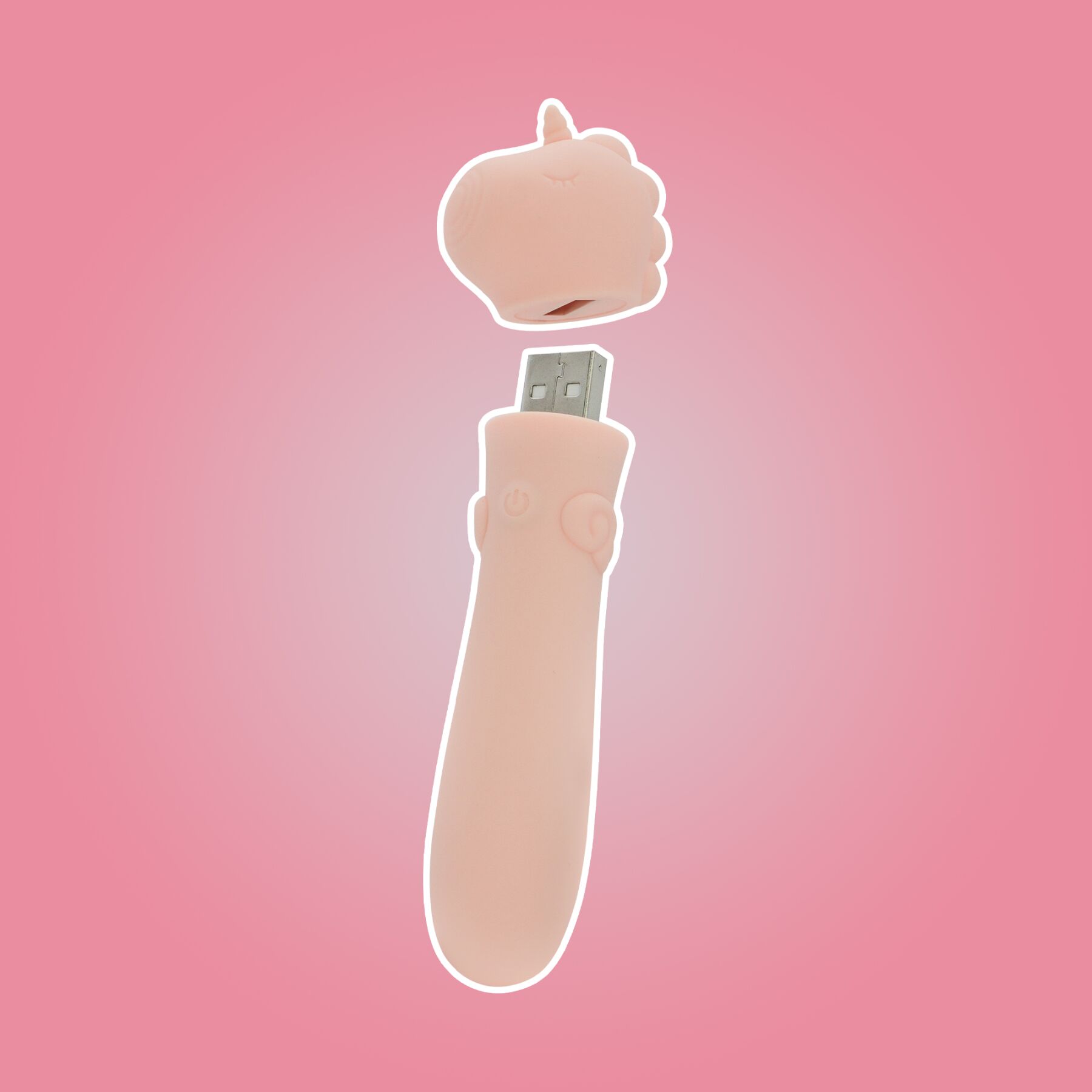 sx2866-73631004954070 Вібратор-єдиноріжка Unihorn USB Bullet - Heart Throb, віброкуля, USB-зарядка - Зображення 8