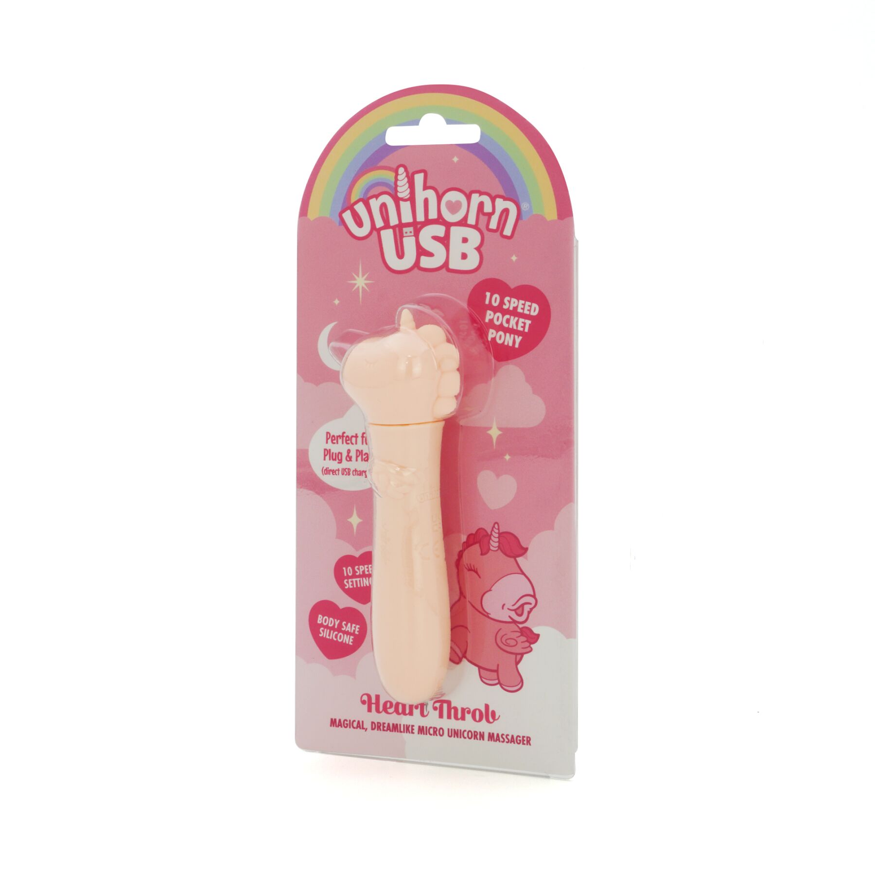 sx2866-82077488050098 Вібратор-єдиноріжка Unihorn USB Bullet - Heart Throb, віброкуля, USB-зарядка - Зображення 3