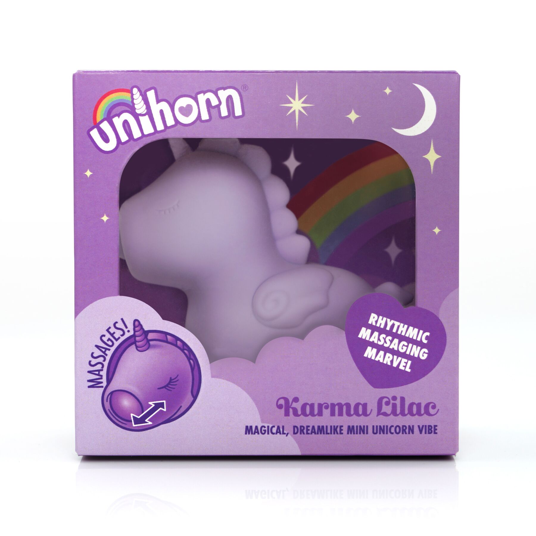 sx2867-14920095891404 Вібратор-єдиноріжка Unihorn - Karma Lilac, з пульсацією - Зображення 6