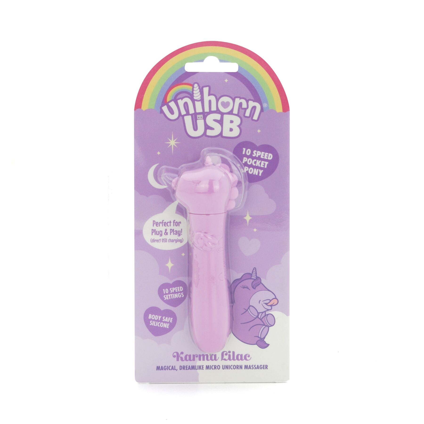 sx2868-12952020360796 Вібратор-єдиноріжка Unihorn USB Bullet - Karma Lilac, віброкуля, USB-зарядка - Зображення 6