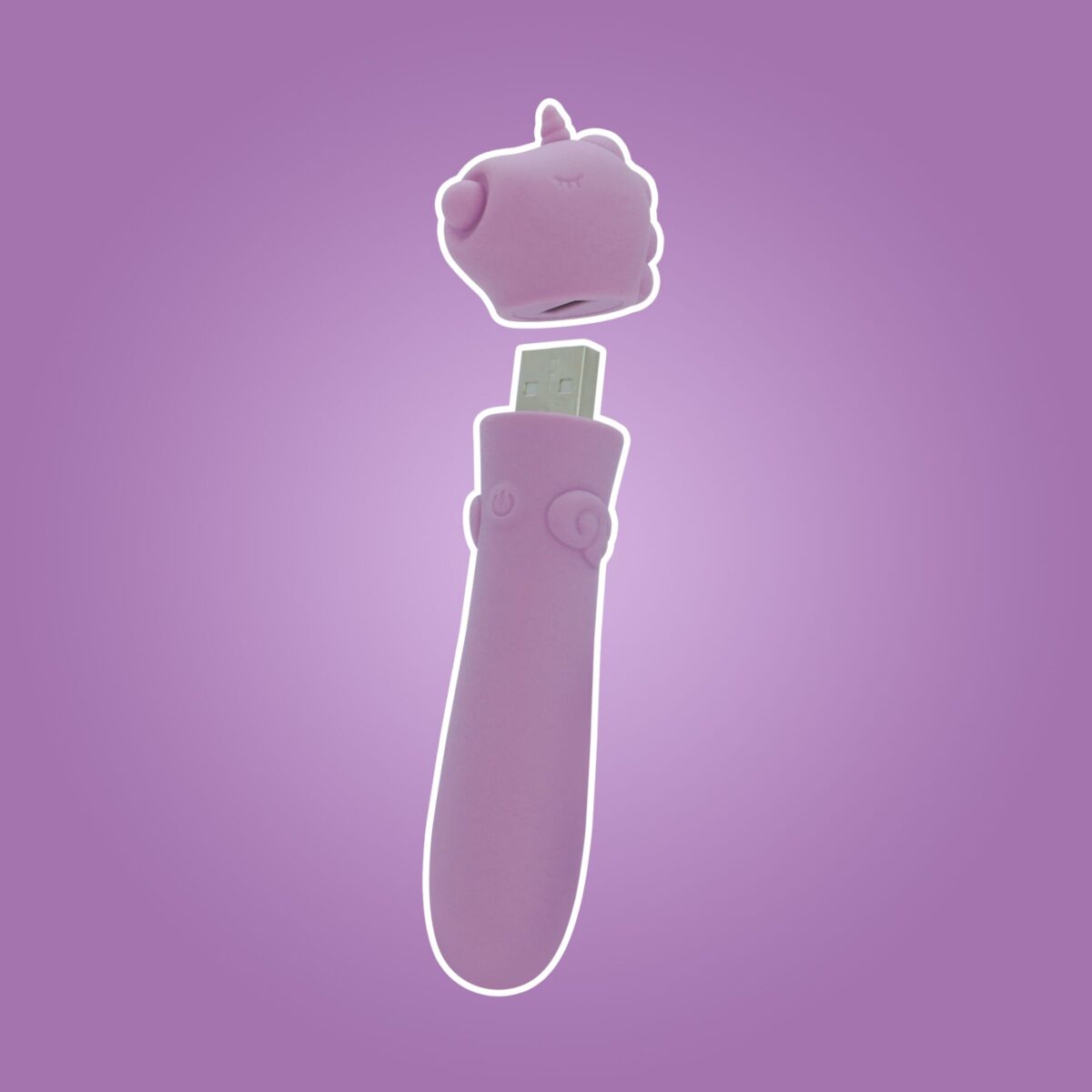 Вібратор-єдиноріжка Unihorn USB Bullet - Karma Lilac, віброкуля, USB-зарядка - Зображення 8