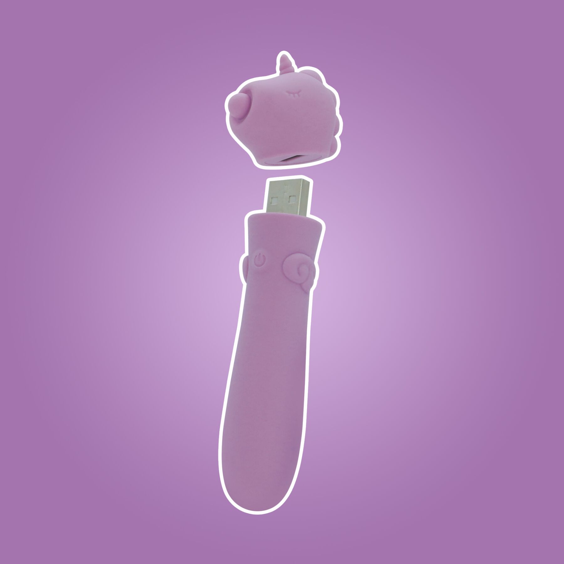 sx2868-75361845328882 Вібратор-єдиноріжка Unihorn USB Bullet - Karma Lilac, віброкуля, USB-зарядка - Зображення 8