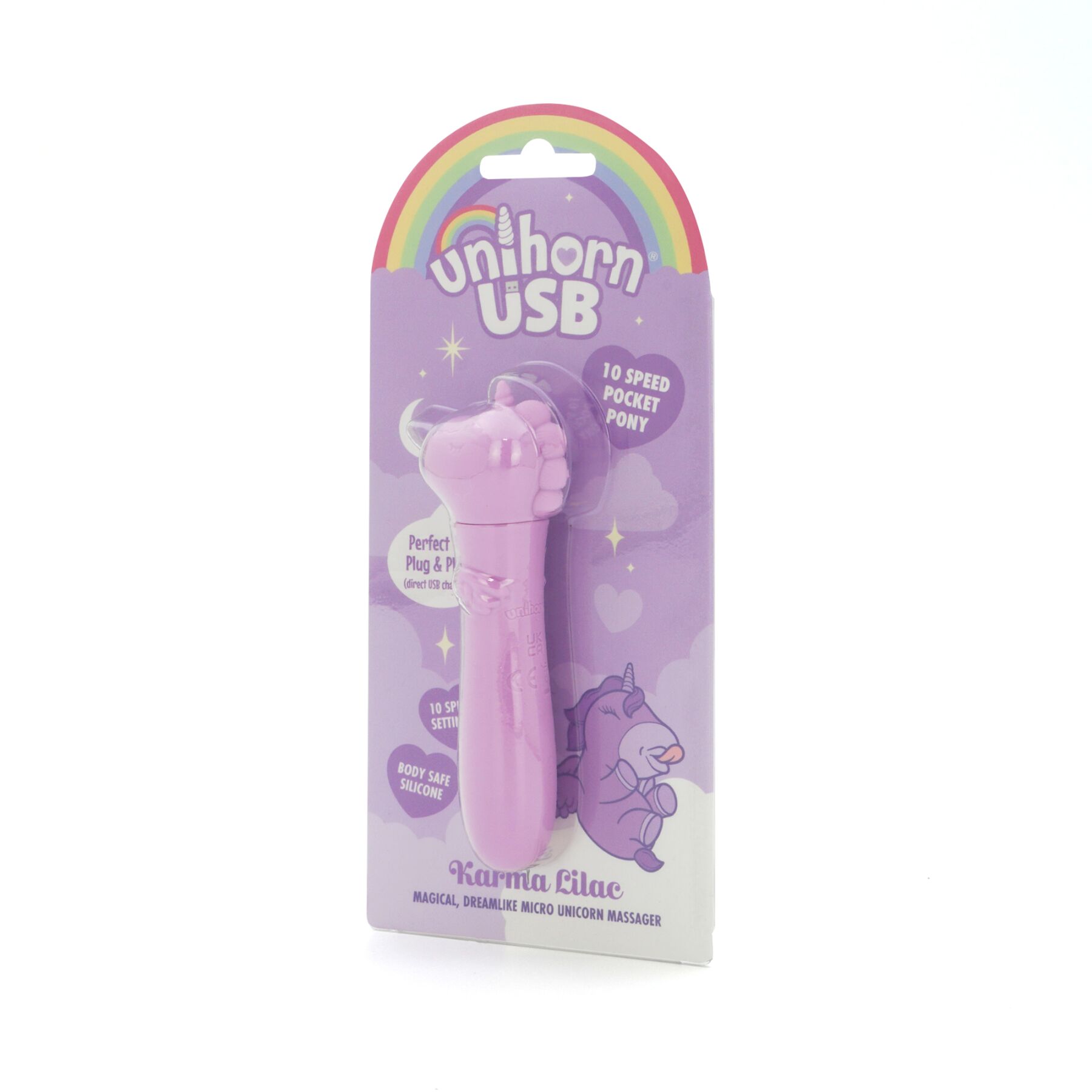 sx2868-78628795768694 Вібратор-єдиноріжка Unihorn USB Bullet - Karma Lilac, віброкуля, USB-зарядка - Зображення 3