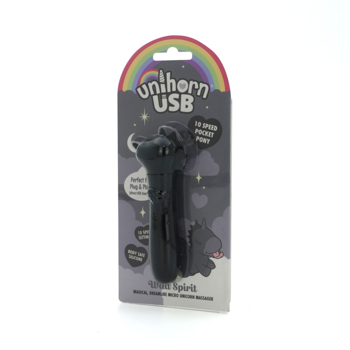 Вібратор-єдиноріжка Unihorn USB Bullet - Wild Spirit, віброкуля, USB-зарядка - Зображення 3