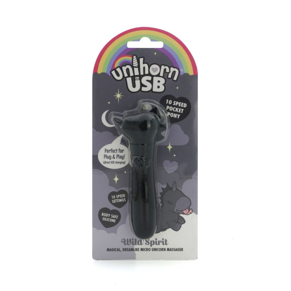Вібратор-єдиноріжка Unihorn USB Bullet - Wild Spirit, віброкуля, USB-зарядка - Зображення 6