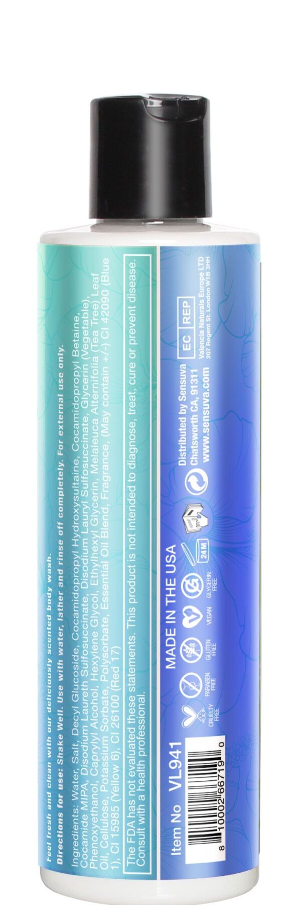 sx2887-12100100142552 Гель для душу Sensuva Body Wash - Sweet Temptations (236 мл) - Зображення 2