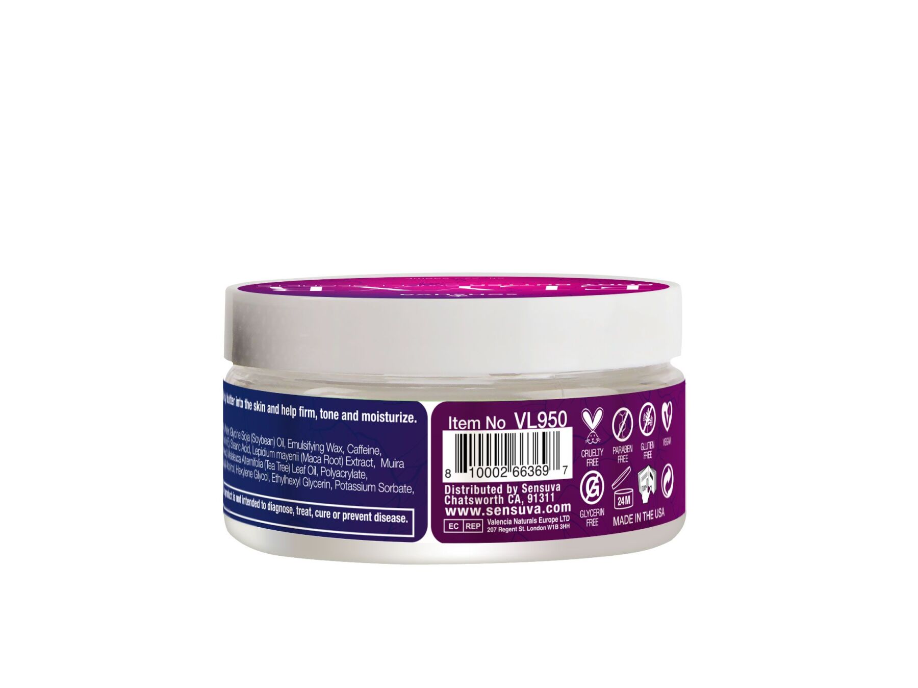 sx2889-72691233388483 Батер для тіла Sensuva Body Butter - Sweet Secrets (236 мл) - Зображення 2