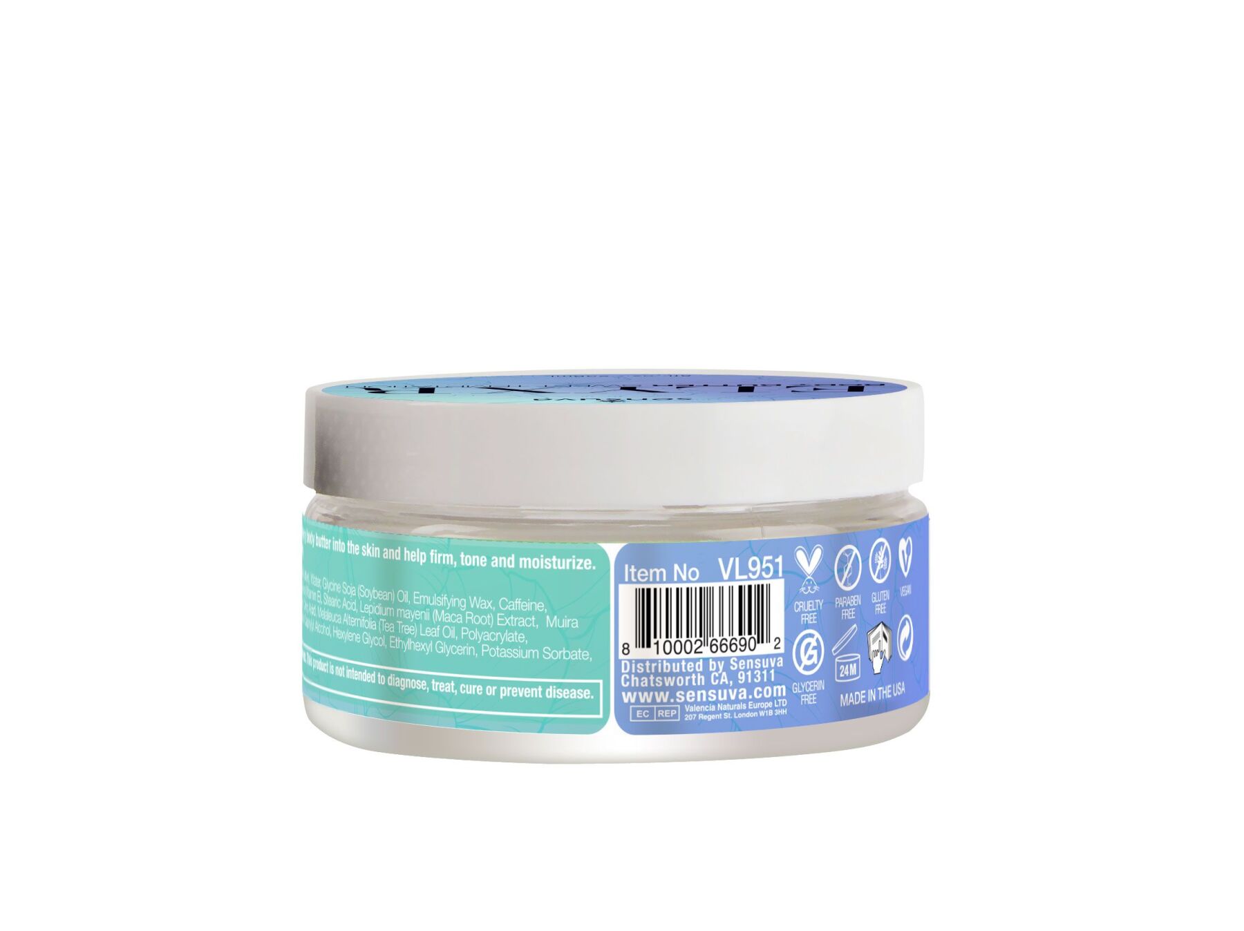 sx2890-79398640497025 Батер для тіла Sensuva Body Butter - Sweet Temptations (236 мл) - Зображення 2