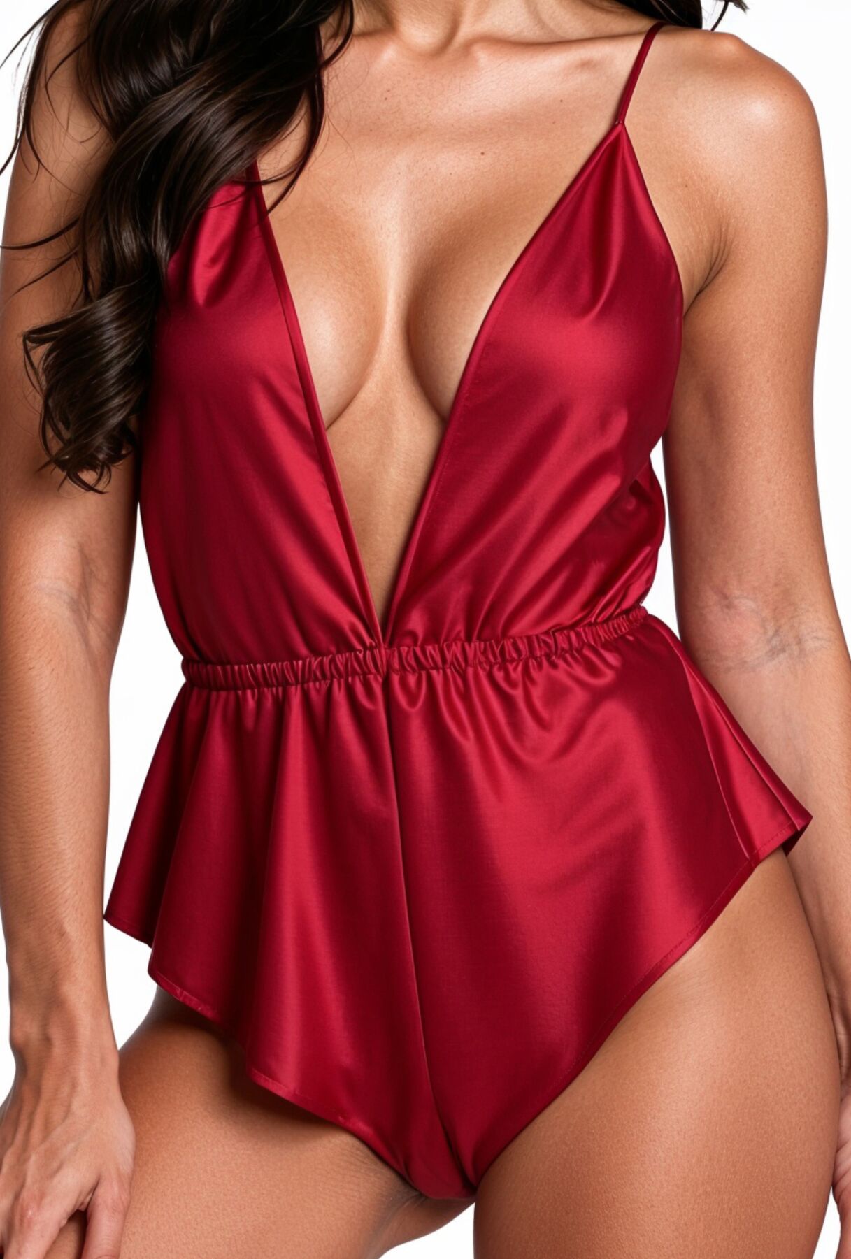 sx2945-27894126176059 Боді Passion SENSIE BODY burgundy XL - Зображення 4