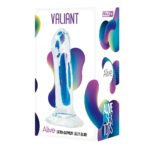 Прозорий фалоімітатор Alive Valiant Jelly Dildo (м'ята упаковка!!!) - Зображення 4