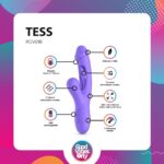 Вібратор-кролик Good Vibes Only - Tess Rabbit Vibrator with G-Spot Stimulator - Зображення 11