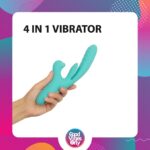 Вібратор-кролик Good Vibes Only - Lisa Thrusting Rabbit Vibrator with G-Spot Stimulator - Зображення 10