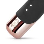 Вібратор-кролик Rosy Gold - Rabbit Vibrator with thrusting function - Black - Зображення 6