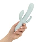 Вібратор-кролик Good Vibes Only - SAGE Triple Stimulation Vibe Soft Silicone - Blue - Зображення 7