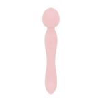 Вібромасажер Good Vibes Only - SIMI Double-Sided Wand Vibrator Soft Silicone - Pink - Зображення 4