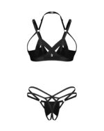Комплект Obsessive Keira Lise 2-pcs crotchless set L/XL - Зображення 4