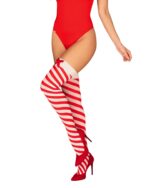 Панчохи Obsessive Kissmas stockings L/XL
