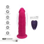 Фалоімітатор з вібрацією SilexD Henry Vibro Pink (MODEL 2 size 7in) + LRS, діаметр 4,4 см - Зображення 8