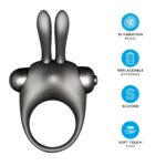 Набір Orgie Vibe Bunny: рідкий вібратор та ерекційне віброкільце - Зображення 4