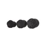 Набір силіконових анальних пробок BMS Roses Til’ Dawn Silicone Anal Plug Kit Starter Kit Black - Зображення 3