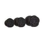 Набір силіконових анальних пробок BMS Roses Til’ Dawn Silicone Anal Plug Kit Starter Kit Black - Зображення 2