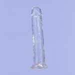 Прозорий фалоімітатор на присосці ADDICTION Vertical Dong 9″, віброкуля в подарунок - Зображення 5