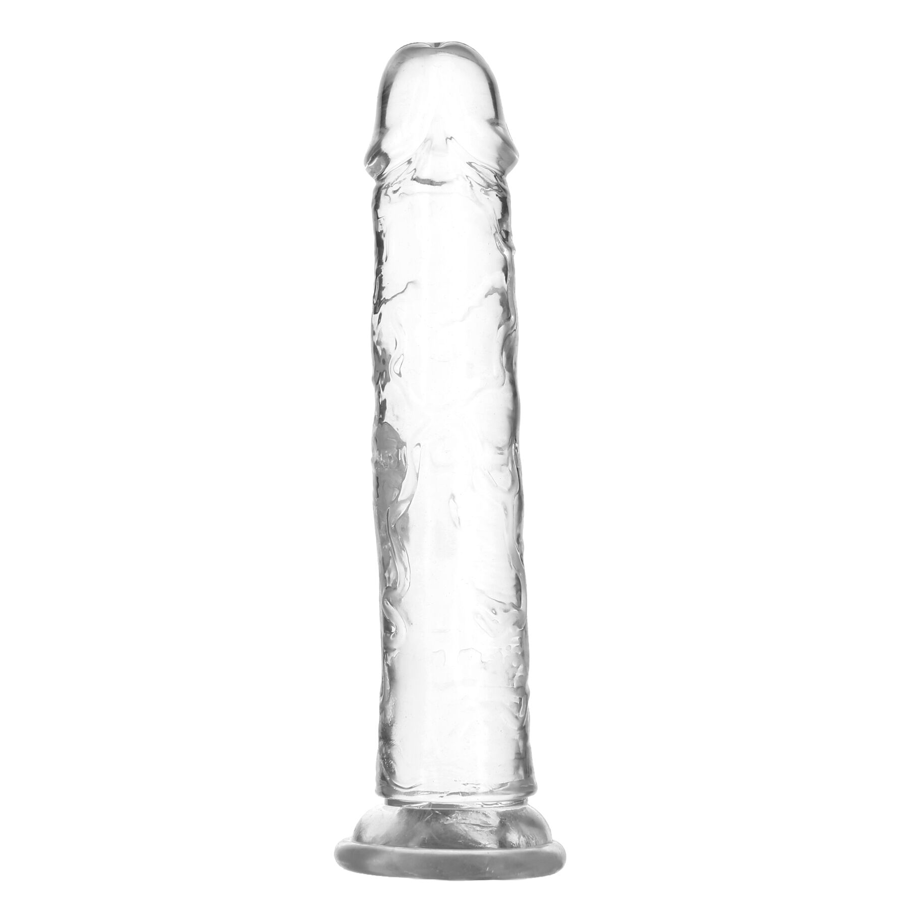 sx3152-87924653365323 Прозорий фалоімітатор на присосці ADDICTION Vertical Dong 9″, віброкуля в подарунок - Зображення 1