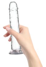 Прозорий фалоімітатор на присосці ADDICTION Vertical Dong 9″, віброкуля в подарунок - Зображення 2