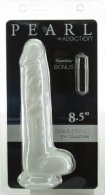 Фалоімітатор ADDICTION Pearl 8.5" Dildo with Balls, віброкуля в подарунок - Зображення 6