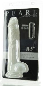 Фалоімітатор ADDICTION Pearl 8.5" Dildo with Balls, віброкуля в подарунок - Зображення 5