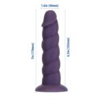 Фалоімітатор Fantasy by Addiction Unicorn Dildo 7” Purple, віброкуля в подарунок - Зображення 2